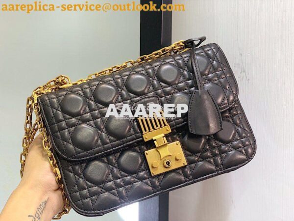 Replica Dior DiorAddict Flap Bag with with Sliding Chain in Cannage La 2