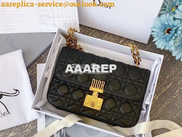 Replica Dior DiorAddict Flap Bag with with Sliding Chain in Cannage La 4