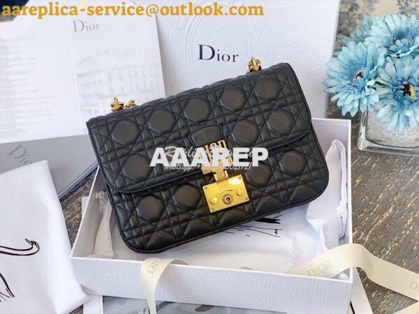 Replica Dior DiorAddict Flap Bag with with Sliding Chain in Cannage La 5