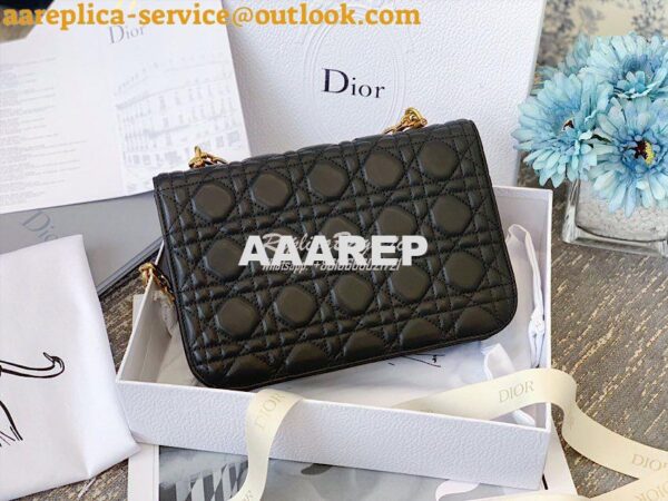 Replica Dior DiorAddict Flap Bag with with Sliding Chain in Cannage La 11