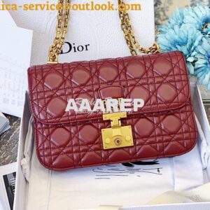 Replica Dior DiorAddict Flap Bag with with Sliding Chain in Cannage La 2