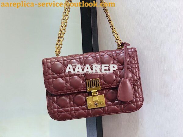 Replica Dior DiorAddict Flap Bag with with Sliding Chain in Cannage La 3