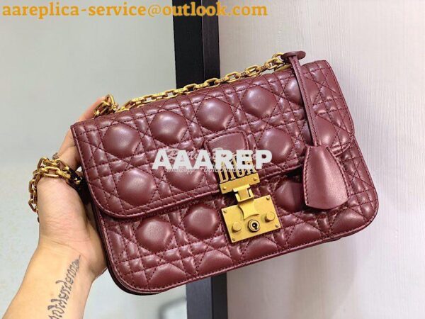 Replica Dior DiorAddict Flap Bag with with Sliding Chain in Cannage La 4