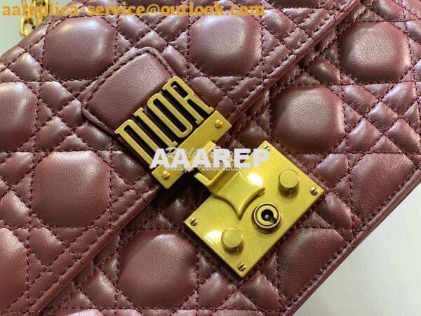 Replica Dior DiorAddict Flap Bag with with Sliding Chain in Cannage La 5