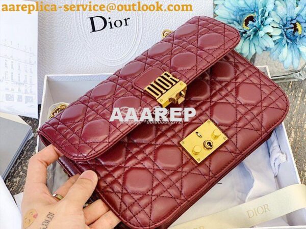 Replica Dior DiorAddict Flap Bag with with Sliding Chain in Cannage La 9