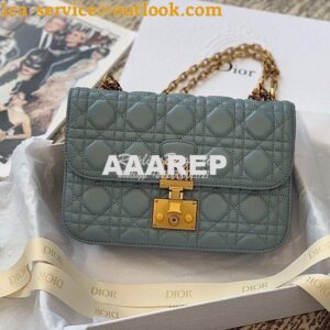 Replica Dior DiorAddict Flap Bag with with Sliding Chain in Cannage La