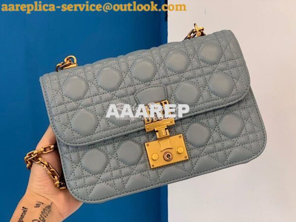 Replica Dior DiorAddict Flap Bag with with Sliding Chain in Cannage La 5