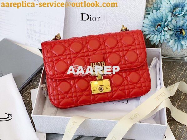 Replica Dior DiorAddict Flap Bag with with Sliding Chain in Cannage La 2