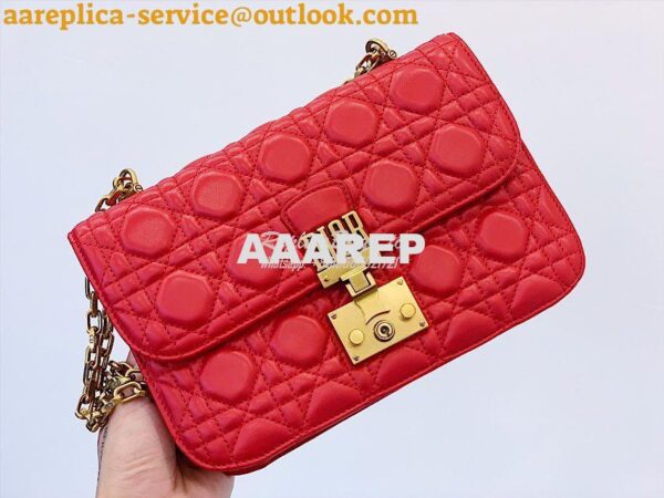 Replica Dior DiorAddict Flap Bag with with Sliding Chain in Cannage La 4