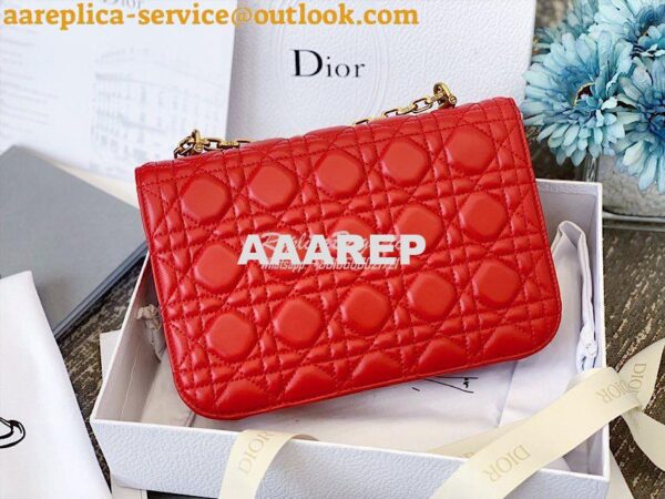 Replica Dior DiorAddict Flap Bag with with Sliding Chain in Cannage La 9