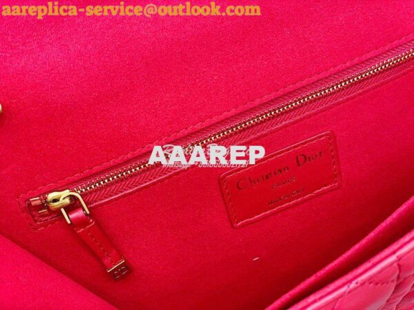 Replica Dior DiorAddict Flap Bag with with Sliding Chain in Cannage La 10