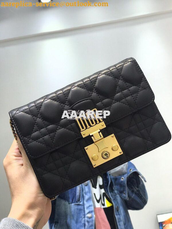 Replica Dior Dioraddict Wallet On Chain Cutch Black 2