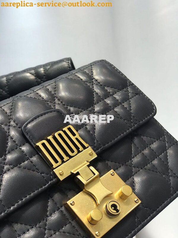 Replica Dior Dioraddict Wallet On Chain Cutch Black 3