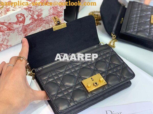 Replica Dior Dioraddict Wallet On Chain Cutch Black 9