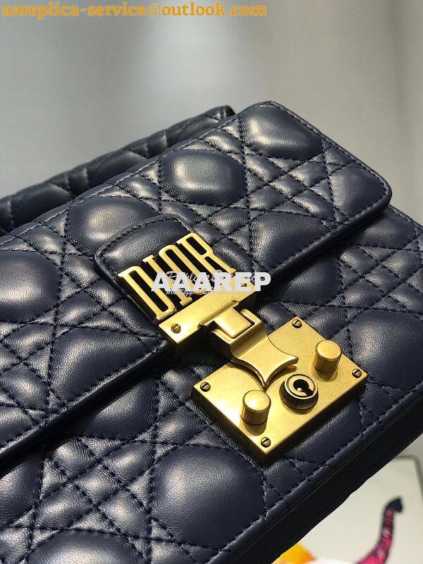 Replica Dior Dioraddict Wallet On Chain Cutch Blue 3