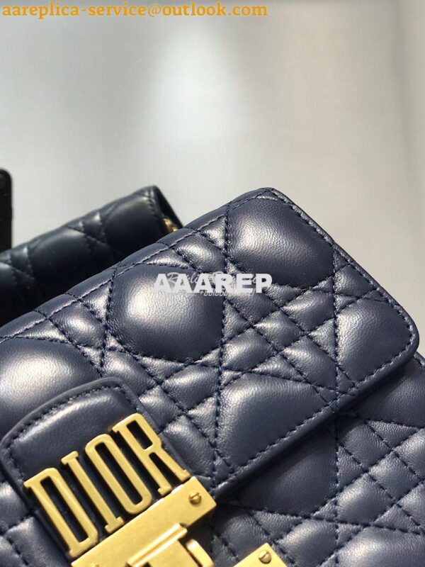 Replica Dior Dioraddict Wallet On Chain Cutch Blue 4