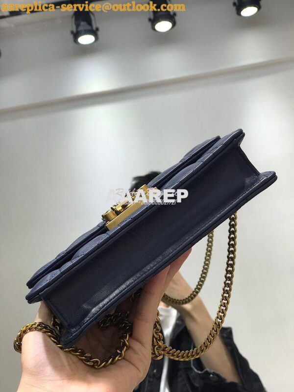 Replica Dior Dioraddict Wallet On Chain Cutch Blue 6