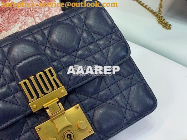 Replica Dior Dioraddict Wallet On Chain Cutch Blue 11