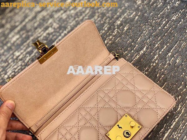 Replica Dior Dioraddict Wallet On Chain Cutch Nude 8