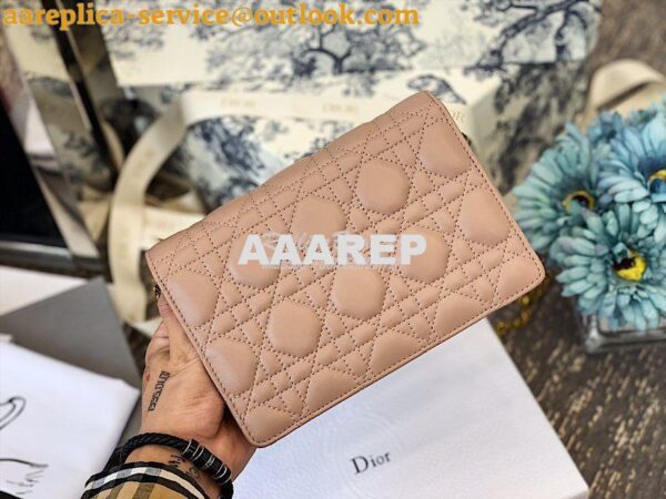 Replica Dior Dioraddict Wallet On Chain Cutch Nude 12