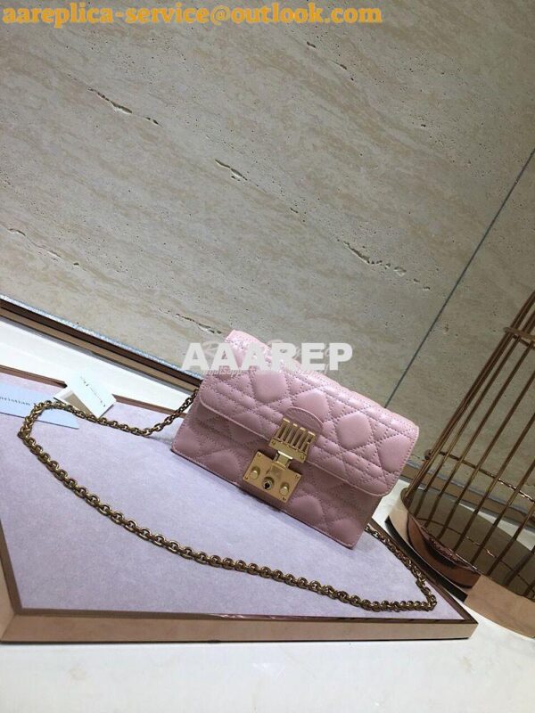 Replica Dior Dioraddict Wallet On Chain Cutch Pink