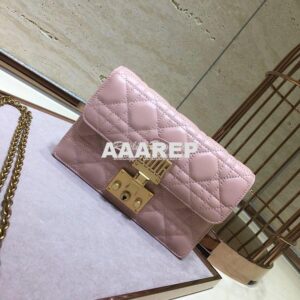 Replica Dior Dioraddict Wallet On Chain Cutch Pink 2