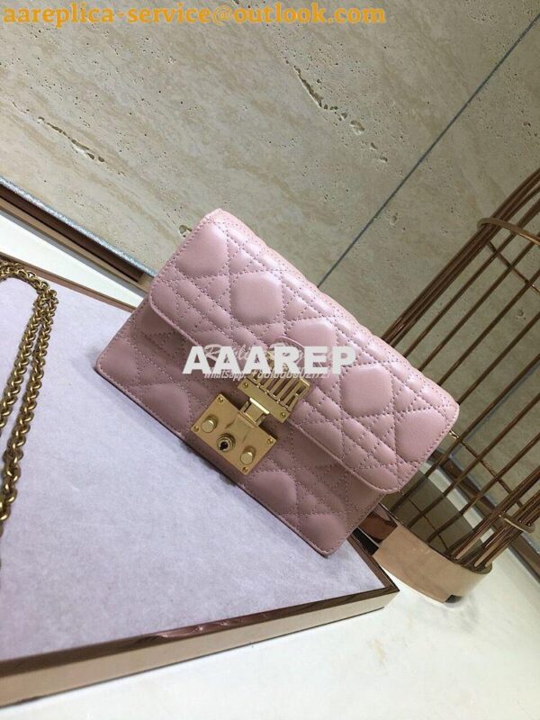 Replica Dior Dioraddict Wallet On Chain Cutch Pink 2