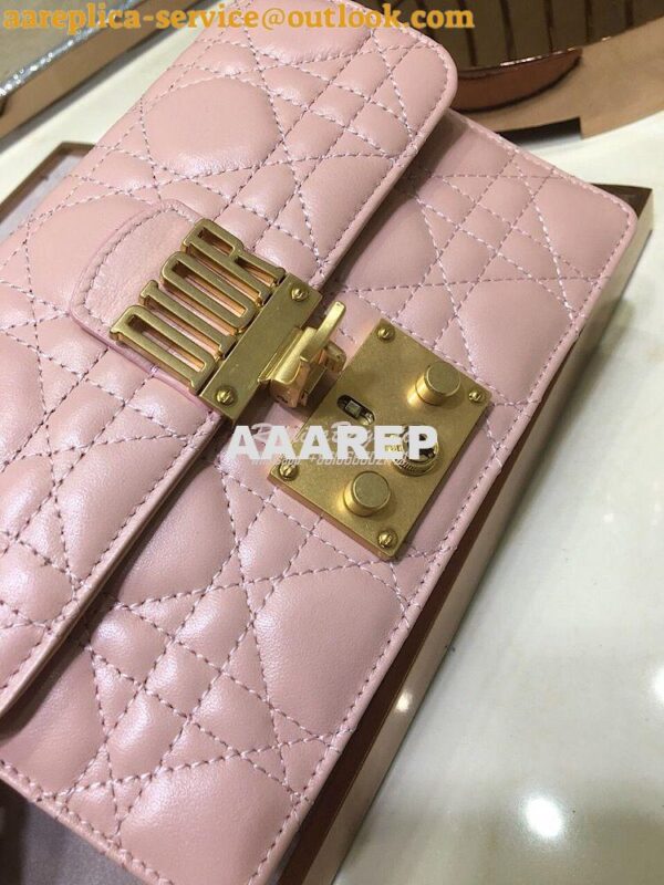 Replica Dior Dioraddict Wallet On Chain Cutch Pink 4