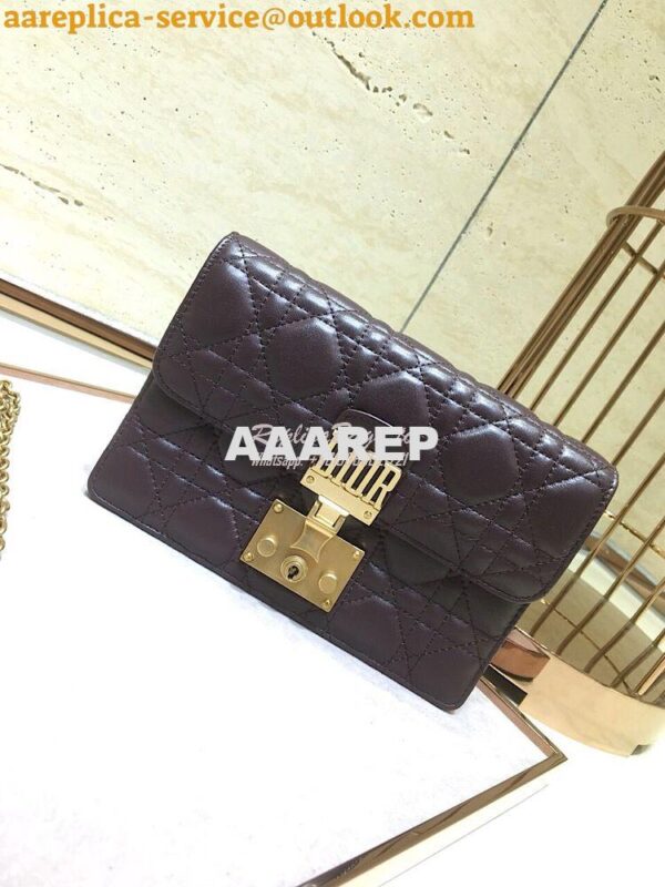 Replica Dior Dioraddict Wallet On Chain Cutch Purple 2