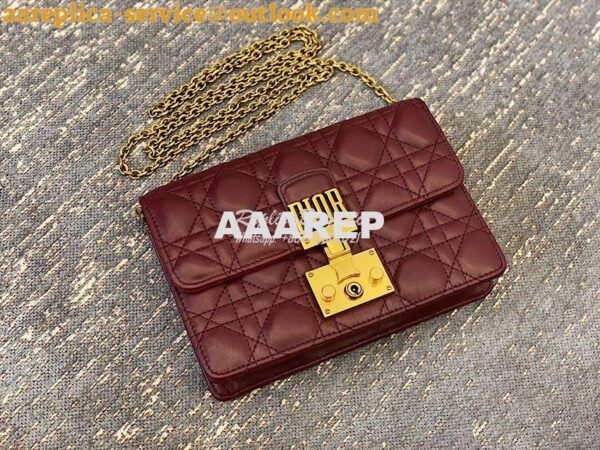 Replica Dior Dioraddict Wallet On Chain Cutch Wine 11