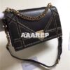 Replica Dior Diorama Bag In Black Calfskin with Black Studded