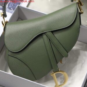 Replica Dior M0446 Saddle Bag Dior Calfskin Bag Green