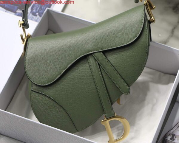 Replica Dior M0446 Saddle Bag Dior Calfskin Bag Green 3