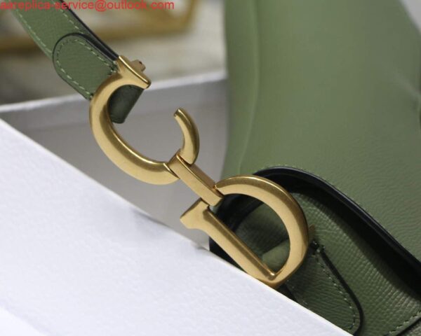 Replica Dior M0446 Saddle Bag Dior Calfskin Bag Green 5