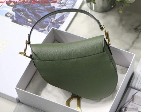 Replica Dior M0446 Saddle Bag Dior Calfskin Bag Green 6