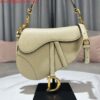 Replica Dior M0455 Saddle Bag With Strap Black and White Ultramatte Calfskin 2