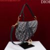 Replica Dior M0455 Saddle Bag With Strap Black Ultramatte Calfskin Black Hardware