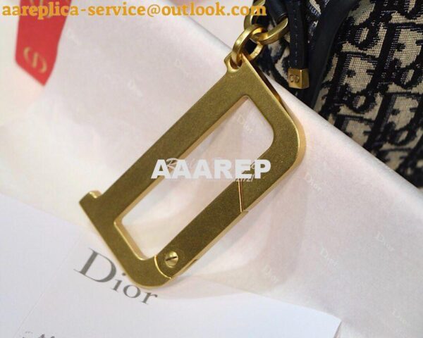 Replica Dior Diorquake Clutch in Oblique Blue Canvas 7