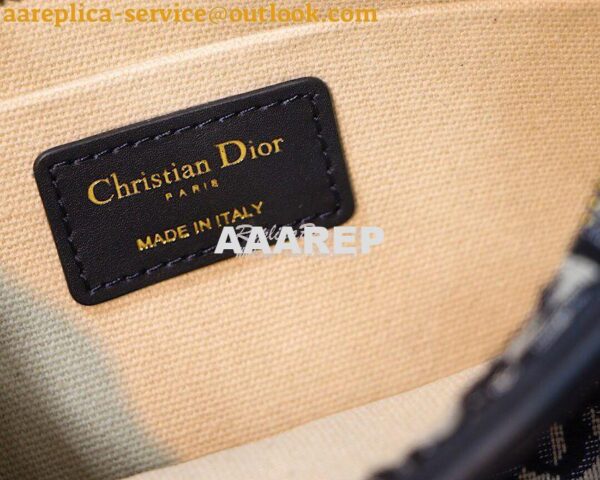 Replica Dior Diorquake Clutch in Oblique Blue Canvas 9