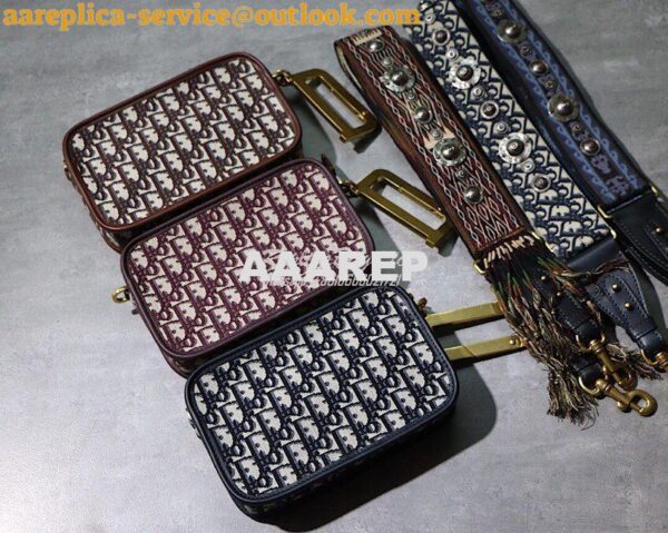 Replica Dior Diorquake Clutch in Oblique Brown Canvas