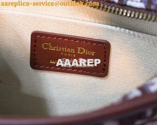 Replica Dior Diorquake Clutch in Oblique Brown Canvas 6