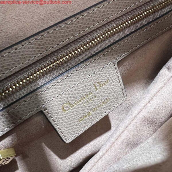 Replica Dior M0455 Saddle Bag With Strap Nude Grained Calfskin 10