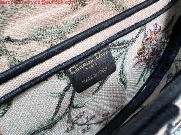 Replica Dior M0455 Saddle Bag With Strap Pink Cross-Stitch Embroidery 10