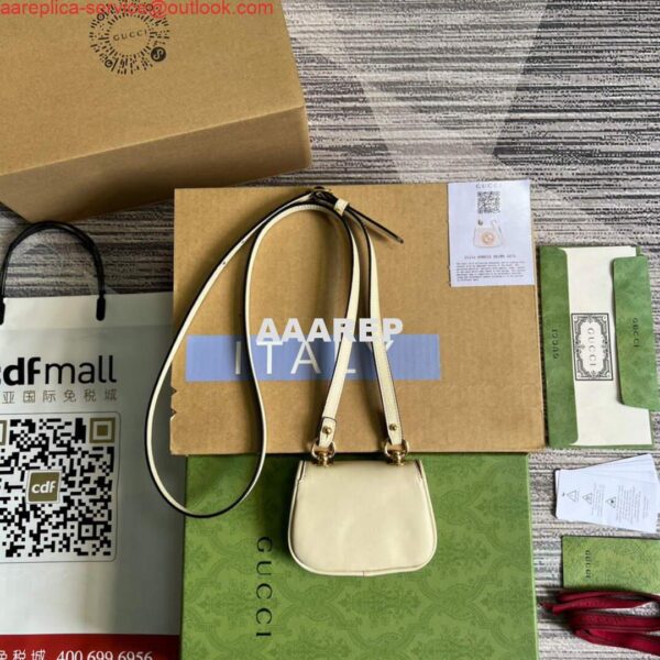 Replica Gucci 698635 Gucci Blondie Mini card case wallet White 3