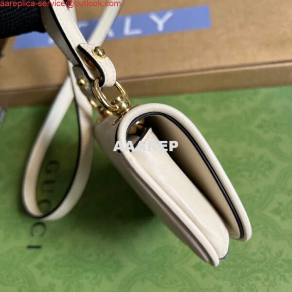 Replica Gucci 698635 Gucci Blondie Mini card case wallet White 4