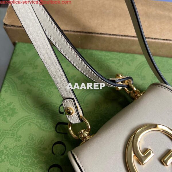Replica Gucci 698635 Gucci Blondie Mini card case wallet White 6