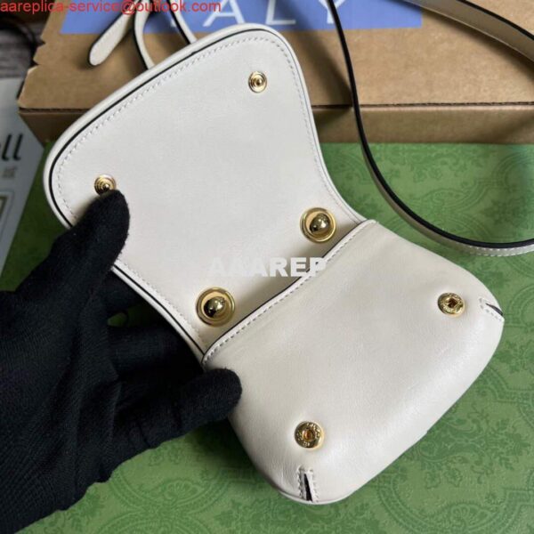 Replica Gucci 698635 Gucci Blondie Mini card case wallet White 9