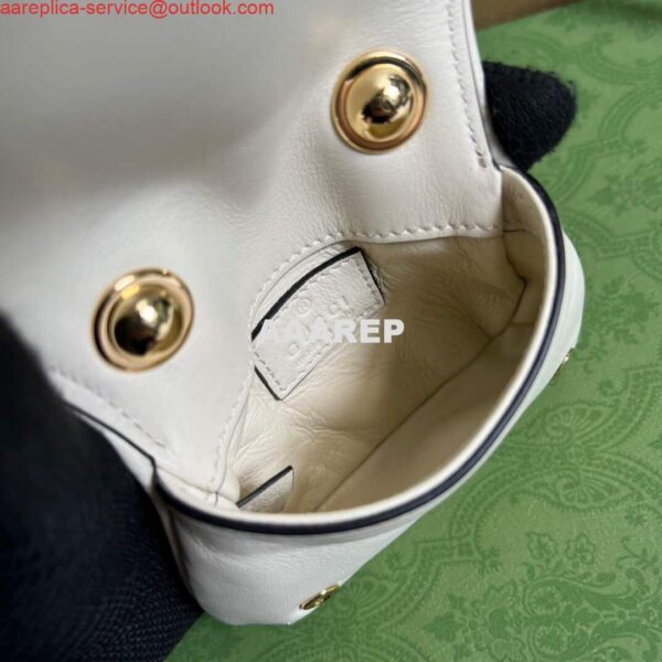Replica Gucci 698635 Gucci Blondie Mini card case wallet White 10
