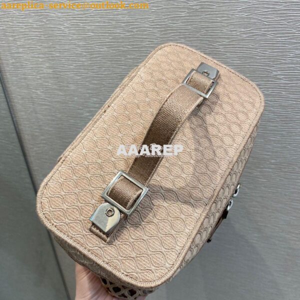 Replica Dior DiorTravel Vanity Case Bag S5480 Pink Mesh Embroidery 8