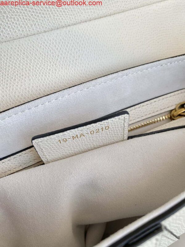 Replica Dior M0455 Saddle Bag With Strap White Grained Calfskin 9